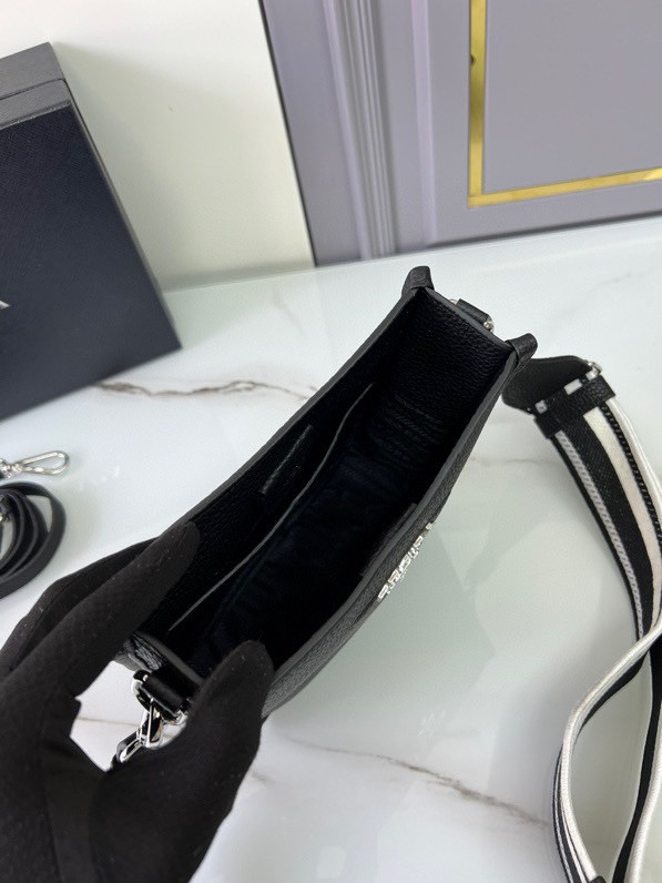 Pra*a leather mini shoulder bag