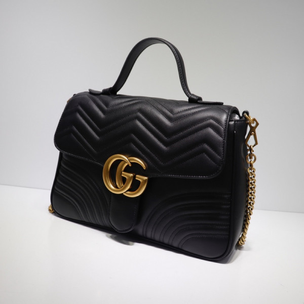 G*u*i gg marmont medium top handle bag