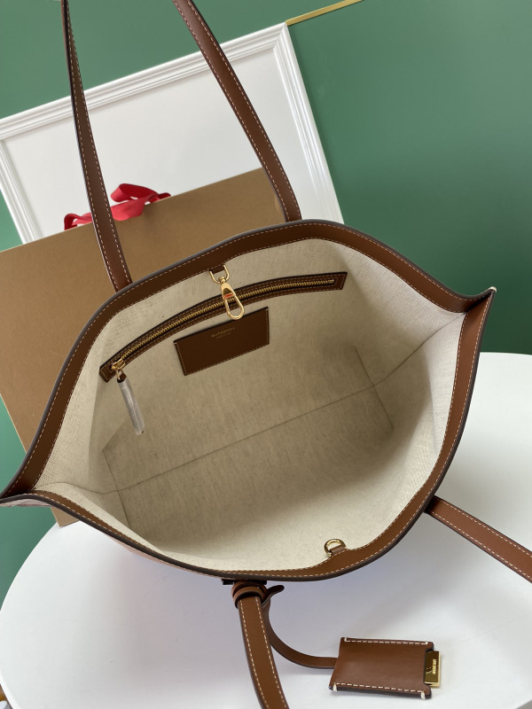 B**rry medium monogram motif leather tote