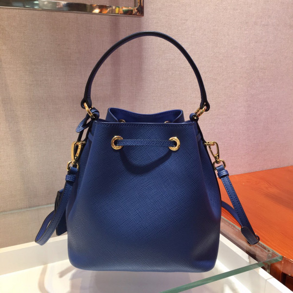 Pra*a saffiano leather bucket bag