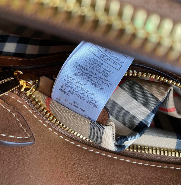 B**rry mini vintage check two-handle title bag