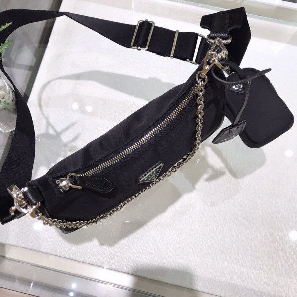 Pra*a nylon hobo bag