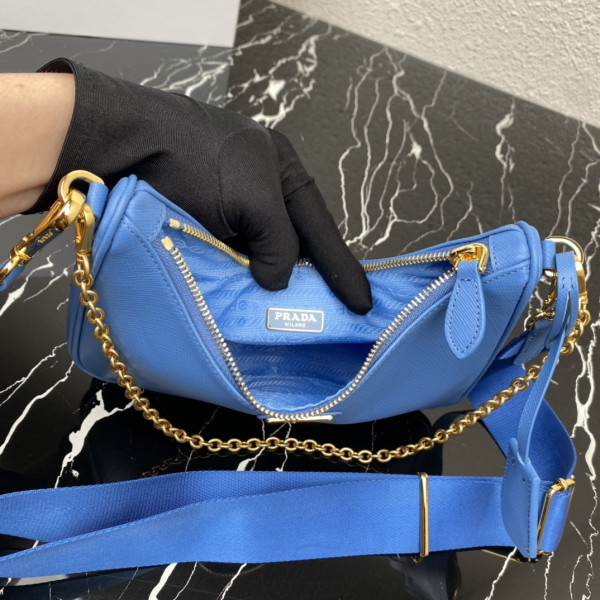 Pra*a re-edition 2005 saffiano bag-22*18*6.5cm