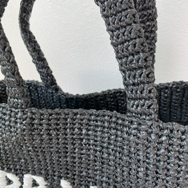 Pra*a crochet tote bag-48*34*16cm
