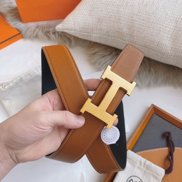 H**mes belt-silver/gold