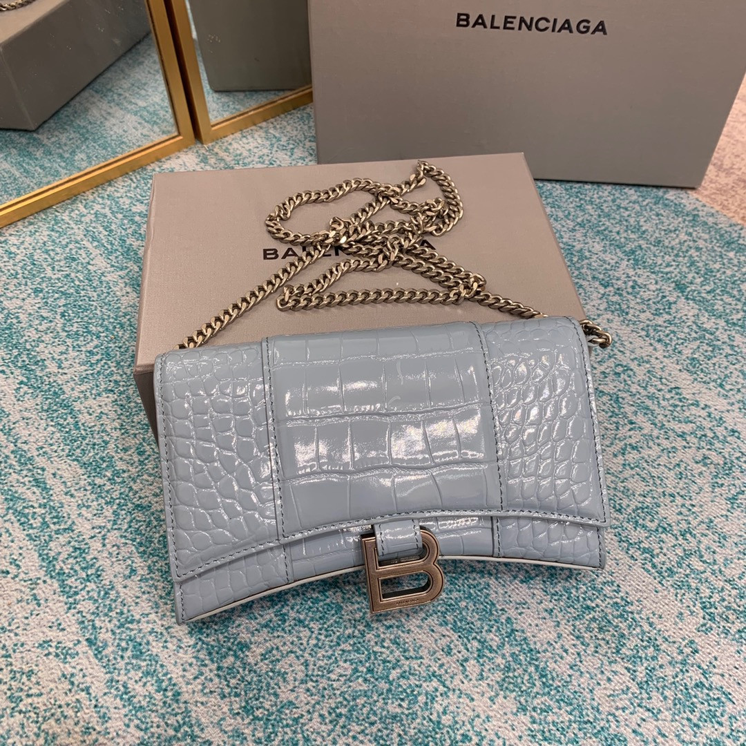 Ba*len*cia*ga hourglass chain bag
