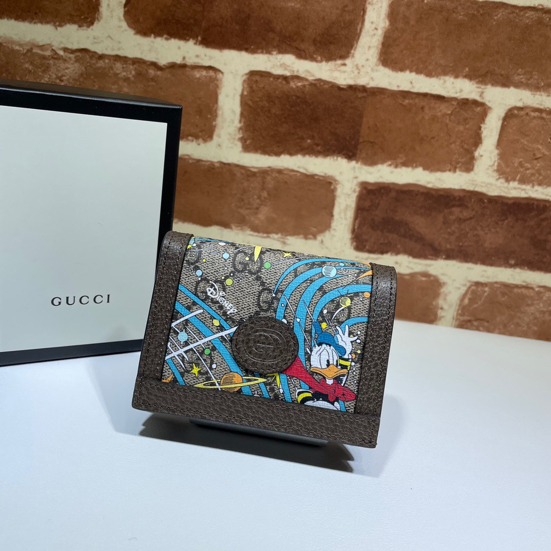 disney x G*u*i donald duck card case wallet